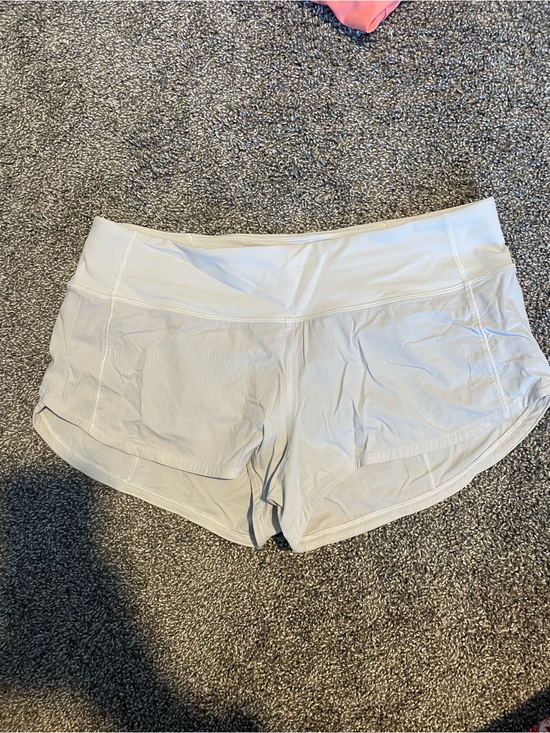 lululemon athletica Pants - lululemon Speed Up Mid-Rise Short. 2.5 inseam. Athletic Shorts - White